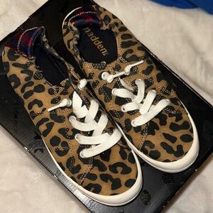 Madden Girl Leopard Print Sneakers